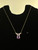 Vintage 14k Gold Pear Cut Amethyst Diamond Wing Pendant Necklace 16.5”