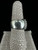 Vintage Mid Century Sterling Bali Ribbed Orb Wide Band Ring 8