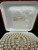 Vintage Majorica Metall Sterling Silver Synthetic Pearl 8mm Knotted Necklace 36”
