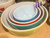 Vintage Pyrex Glass Nesting Mixing Bowl Set of 4 Primary Colors 401 402 403 404