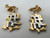 Vintage Napier MidCentury Geometric Abstraction Mod Drop Dangle Clip On Earrings