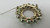 Vintage Juliana Wreath Pin Mid Century Pear Shaped Green Crystals Aurora Borealis
