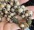 Miriam Haskell 5-strand Gripoix Beige Glass Bead Bronze Rondelle Necklace 15"