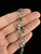 Vintage Sterling Studio Designer Artisan Mixed Metal Abstract Gemstone Link Bracelet 7”