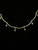 Vintage Sterling Carolee Black Freshwater Seed Pearl Dangle Bar Link Necklace 16”