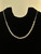 Vintage Sterling Silver Serpentine Braid Bib Chain Necklace 16.5”