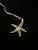 Vintage Sterling Silver Crystal Starfish Pendant Necklace 18”