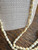 Antique  Art Deco Oval Mother of Pearl Beaded Necklace 35” Double Strand It!
