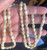 Antique  Art Deco Oval Mother of Pearl Beaded Necklace 35” Double Strand It!