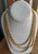 Rare Vintage Napier  7.5mm Rope Twist  Chain14k Gold Plated Necklace 60” Layers!