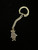 Vintage Sterling Mexico Bandito Sombrero Person Charm Keychain 3.5”