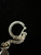 Vintage Sterling Mexico Bandito Sombrero Person Charm Keychain 3.5”