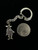 Vintage Sterling Mexico Bandito Sombrero Person Charm Keychain 3.5”