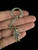 Vintage Sterling Mexico Bandito Sombrero Person Charm Keychain 3.5”