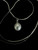 Vintage 14k White Gold Natural Pearl Pendant Necklace 18”