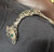 VTG Cheetah Leopard Panther Cat Articulated Green Eyes Shoulder Brooch Pin 7.5"