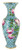 Antique Sevres Porcelain Vase Trellis Lattice Roses French Trompe-l'Òil optical 16" As Is