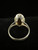 Vintage Sterling Mexico Tigers Eye Bold Navette Ring Sz 6.75