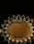 Vintage 10k Gold Cameo Garnet Pendant Necklace 18”