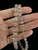 Vintage 14k Chinese Carved Rose Quartz Amethyst Shou Bead Graduated Necklace