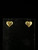 Vintage MCM Sterling Gold Vermeil Heart Post Earrings