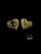 Vintage MCM Sterling Gold Vermeil Heart Post Earrings
