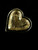 Vintage MCM Sterling Gold Vermeil Heart Post Earrings