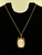 Vintage Victorian Style 10k Gold Filled Cameo Shell Locket Necklace 18”