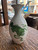 (Ready for Francie)Vintage Wedgwood Green Chinese Tigers White Glaze Porc Urn Vase MCM Art Nouveau