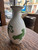 (Ready for Francie)Vintage Wedgwood Green Chinese Tigers White Glaze Porc Urn Vase MCM Art Nouveau