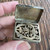 Antique Sterling Silver Vinaigrette Scent Box Heart Grille American -No Initials