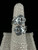 Antique Art Nouveau Sterling Heart Adjustable Wrap Ring