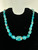 Vintage Sterling DTR Jay King Faceted Royston Turquoise Beaded Necklace 23”