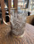 Vtg Eastern European Silverplate Filigree Podstakannik Cut Glass Crystal Tumbler