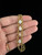 Vintage 12k Gold Filled Opal Double Rope Chain Bracelet 8”