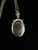 Antique Victorian Etruscan Revival GF Garnet Seed Pearl Locket Necklace 24”
