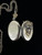 Antique Victorian Etruscan Revival GF Garnet Seed Pearl Locket Necklace 24”