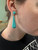 Vintage Crown Trifari Turquoise Drop Earrings: MCM Pendulum Dangle