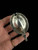Antique 1920 English Georgian Style Sterling Cobalt Glass Mustard Pot Salt Dip