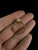 Vintage Gold Plated Pink Salmon Angel Skin Coral Split Shank Ring Sz 7.75