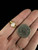 Vintage Gold Plated Pink Salmon Angel Skin Coral Split Shank Ring Sz 7.75