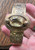 Vintage Victorian Revival 5ct Real Citrine Gold Plated Bangle Bracelet 7.25"