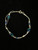 Vintage Sterling Lapis Lazuli Eilat Blue Green Bead Chain Bracelet 7.25”