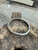 Antique Art Deco Silver Plated Channel Set Paste Bangle Bracelet 6"