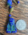 Best Rare Antique Deco Neiger Bros Egyptian Sphinx Czech Glass Y Necklace 30.5"