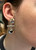 Vintage Sterling Taxco Mexico Round Black Onyx Bar Dangle/Drop Earrings 2”