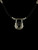Vintage Sterling Boho Tribal Cabochon Black Onyx Beaded Pendant Necklace 23”