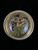 Vintage 12k Gold Filled Carved Green Unakite Scarab Brooch/Pin 1.25"