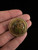 Vintage 12k Gold Filled Carved Green Unakite Scarab Brooch/Pin 1.25"