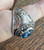 Vintage Sterling Silver Army US Class Signet Blue Unisex 50's Ring Crestcraft  9